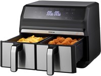 Inventum friteuse à air chaud double airfryer 2x4L noir 1700W cuisine
