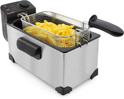 Tomado friteuse inox - Friteuse à zone froide 3 litres pour snacks croustillants