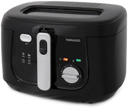 Tomado Fritteuse 2,5 Liter Anti-Geruchsfilter PFAS frei schwarz