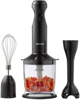 Tomado mixeur plongeant set - hachoir fouet 350W noir