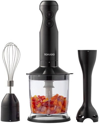 Tomado mixeur plongeant set - hachoir fouet 350W noir