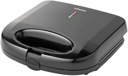 Tomado grill à sandwich 750W noir - appareil à croque-monsieur PFAS 21,5x12cm