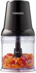 Tomado hachoir appareil de cuisine 0,5L 400W noir - mini robot compact