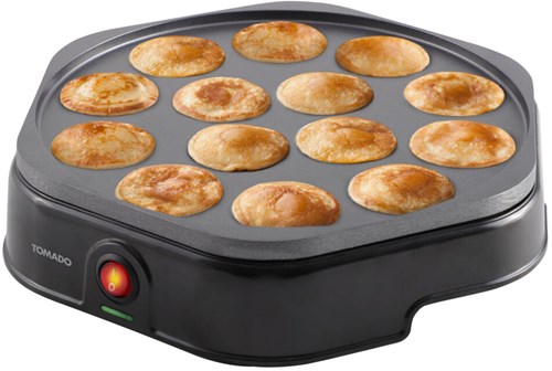 Tomado poêle à poffertjes électrique 14 pièces sans PFAS noir