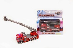 Feuerwehr Die-Cast Leiterwagen Spielzeugauto mit Licht und Sound 16cm
