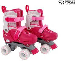 Rollschuhe rosa verstellbar Aluminiumrahmen Größe 31-34 Kinderskates