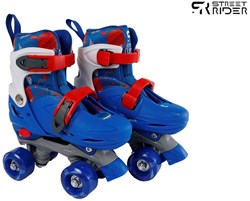 Rollschuhe blau verstellbar Aluminiumrahmen Größe 27-30 Kinder Skates