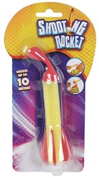 Afschiet raket jouet 15cm plastique plaisir de lancement coloré