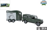 Kids GLOBE Land Rover Spielzeugauto mit Pferdeanhänger - 28cm grün