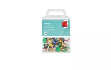 Soho punaises colorées - 100 pièces - accessoires pour tableau