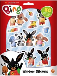Twisk Stickers de fenêtre Bing - Décoration 50 pièces pour enfants