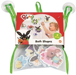 Twisk Bing figurines de bain jouet de bain - set mousse 8 pièces avec filet de rangement