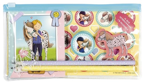 Bambolino Toys set de papeterie Stip de Pony - trousse et autocollants
