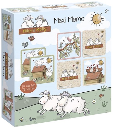 Bambolino Toys Memory Spiel Mike & Molly - Lernspiel Gedächtnisspiel Karton