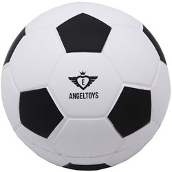Angel Sports ballon de football soft foam 12,5 cm noir-blanc jouet enfant