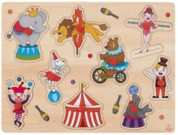 Angeltoys Houten knoppuzzel klein (circus)