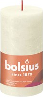 Bolsius bougie pilier rustique Soft Pearl - bougie décorative 13 cm