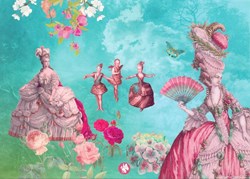 Belle Lurette Postkarten Set Karten Barock 6 Stück Grußkarten