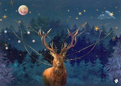 Belle Lurette Weihnachtskarten Set - Postkarte Christmas deer 6 Stück