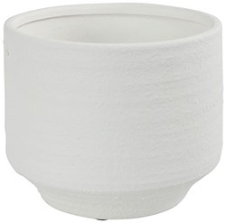Countryfield cache-pot blanc céramique - pot de fleurs élégant 26cm