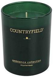 Countryfield bougie parfumée cire de soja verte 7x7x9cm - Ambiance mystérieuse
