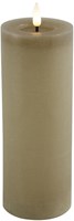 Countryfield bougie LED pilier rustique XL beige 7,5x7,5x20cm minuterie déco
