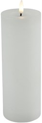 Countryfield bougie LED pilier XL rustique blanc 7,5x7,5x20cm lumière d'ambiance