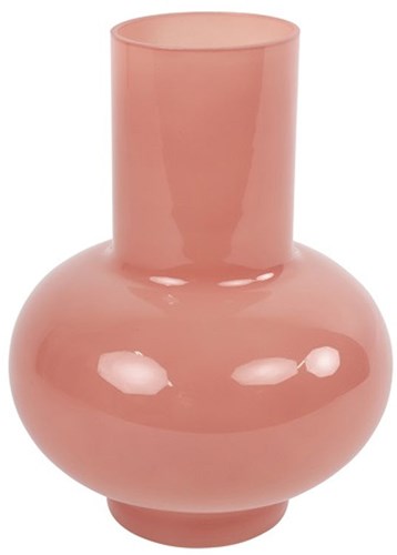 Countryfield Vase Glas modern dunkelrosa 24cm Dekoration Blumen