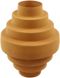 Countryfield vase métal moderne orange 25x25x32,5cm décoration
