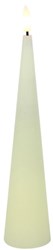 Countryfield bougie LED jouet cône rustique crème 5x5x29,5cm décoration