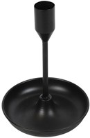 Countryfield bougeoir LED noir 11x11x15cm décoration plastique