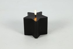 Countryfield bougie LED étoile S noire 10x10,5cm décoration