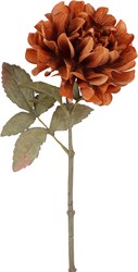 Countryfield Kunstblume Dahlie Braun 57cm Dekoblume