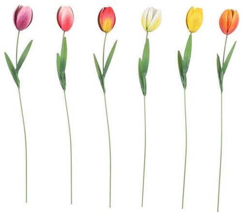Countryfield Gartenstecker Tulipa Deko für draußen 60cm bunt
