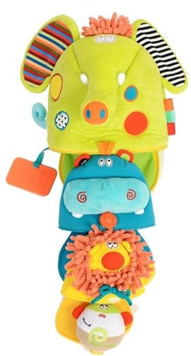 Dolce Toys - Jouets en peluche d'activité classiques 4 en 1 - Aventure safari-3
