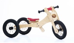 Trybike Laufrad Zubehör - roter Sattelbezug für Holzlaufrad