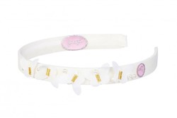 Souza Haarband Julieta, vlinders creme (1 stuk)