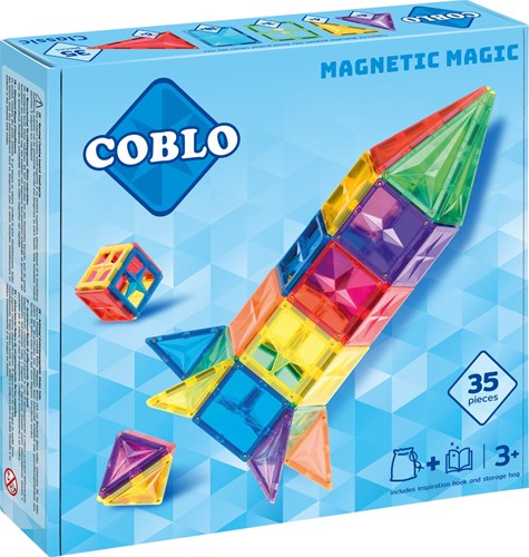 Coblo Spielzeug Magnetische Fliesen Classic 35 Stück
