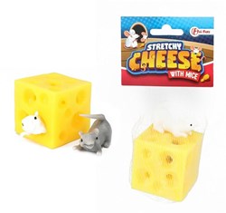 Harlekijn Springkäse Spielzeug mit Mäusen - dehnbar und lustig