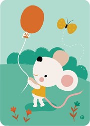 Bora Postkaart Balloon mouse