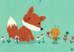 Bora Shop Postkarte For you - fröhliche Grußkarte von Bora Shop