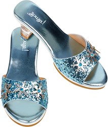 Souza for Kids Slipper hoher Absatz Eiskönigin hellblau metallic Größe 30-31