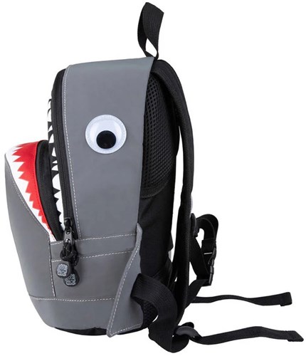 Pick & Pack Kinderrucksack Hai S reflektierend grau - Schulrucksack-3