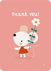 Bora Thank You! Muis ansichtkaart (5 st.)