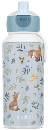 Mepal gourde pop-up Campus 400ml - Forest Friends - étanche et pratique pour enfants