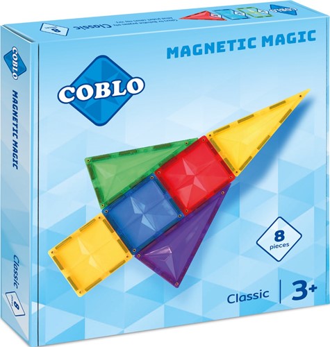 Coblo Spielzeug Magnetische Fliesen Classic 8 Stück
