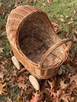 Hollie Rieten poppenwagen met kap little flowers-2