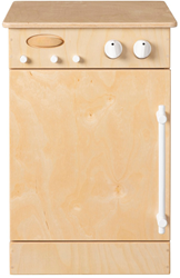 Van Dijk Toys Jouets en bois Lave-vaisselle pour tout-petits - Blanc naturel (Qualité de garde d'enfants)