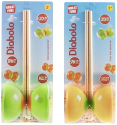 Diabolo spel hout/kunststof 30cm