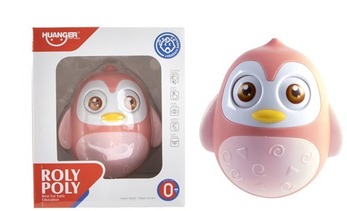 Kidsfun Tuimelaar pinguin roze in doos 4567